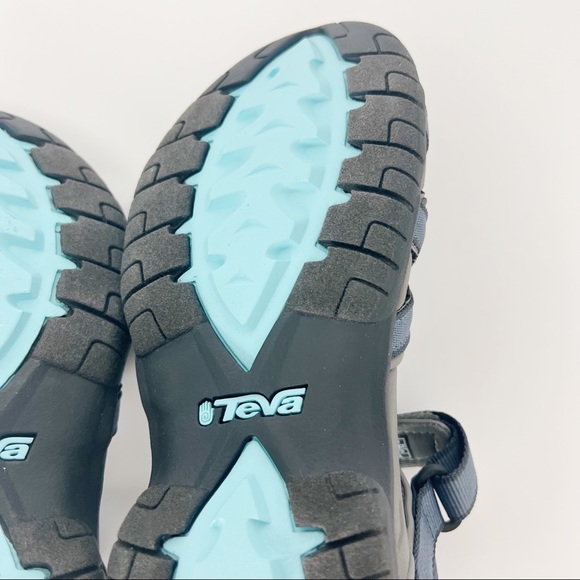 Teva Women's Tirra Blue Grey Black Bering Sea Sport Hiking Summer Sandals 6 NEW - Picture 9 of 12